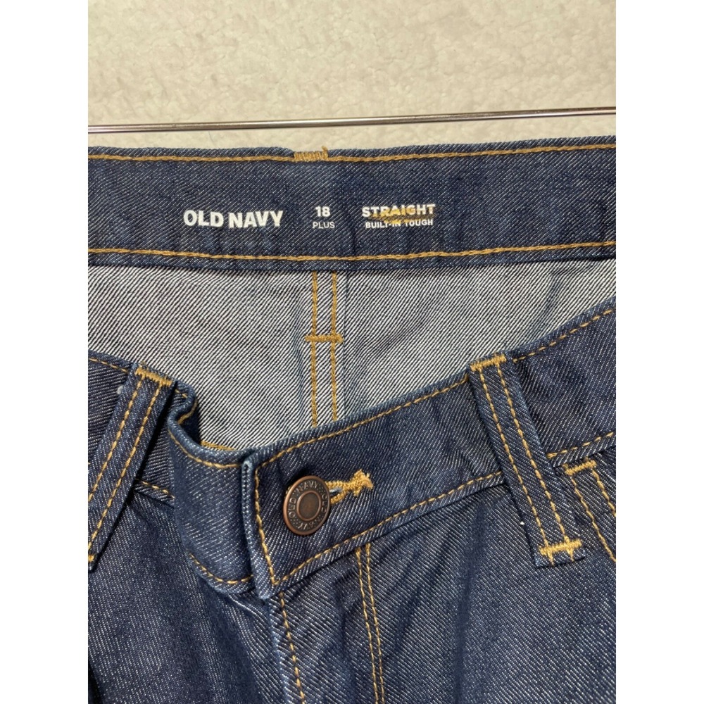 Old Navy Girls 18 Plus Straight AdjustableWaist Blue Jeans NWT - Picture 12 of 14